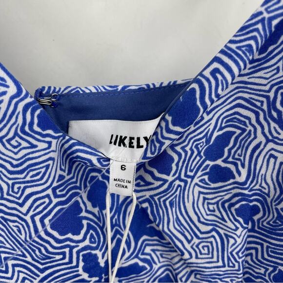 NWT Likely Arielle Tiered Midi Dress in Blue - Picture 5 of 5